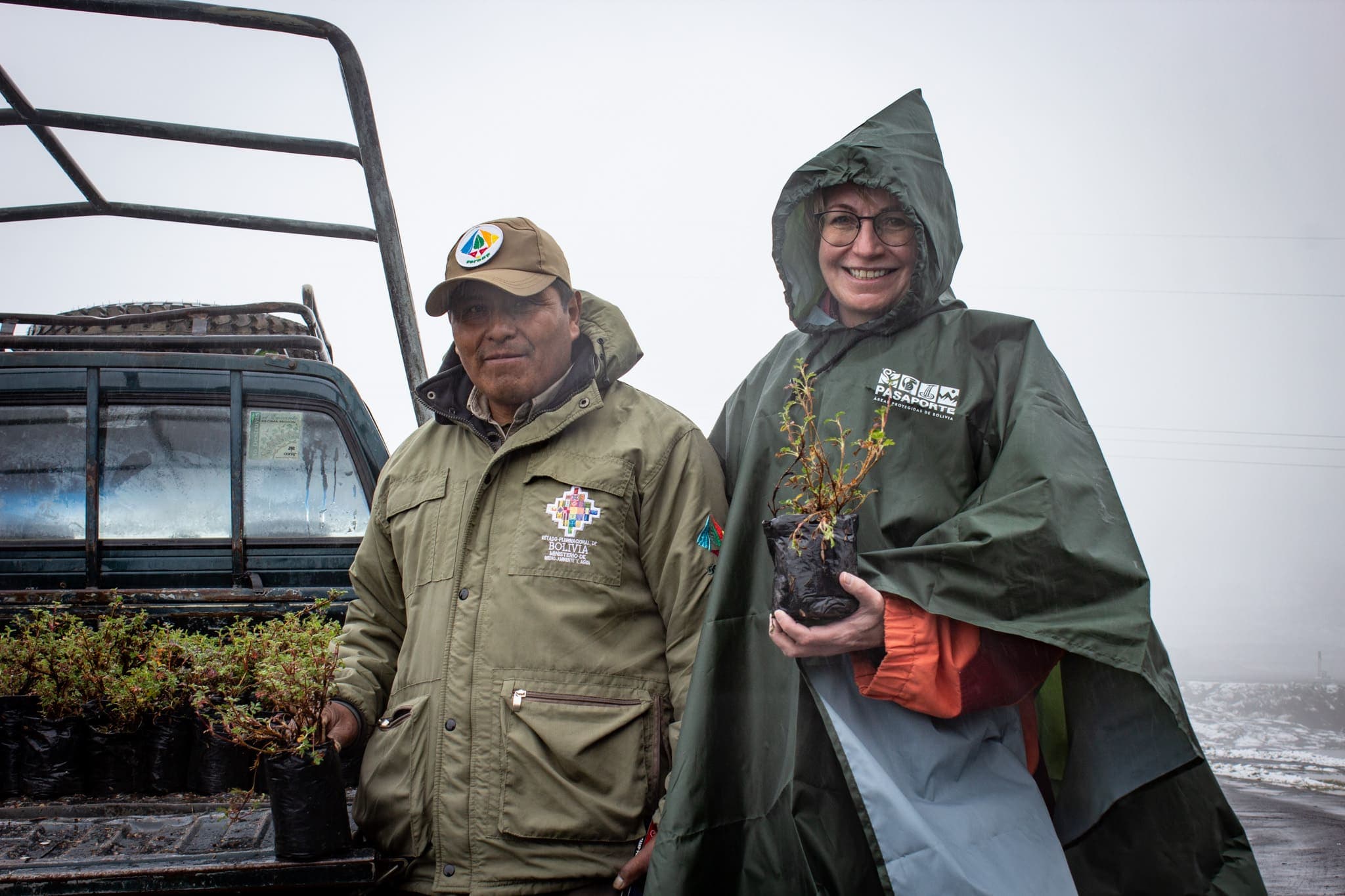 Participants in the reforestation campaign